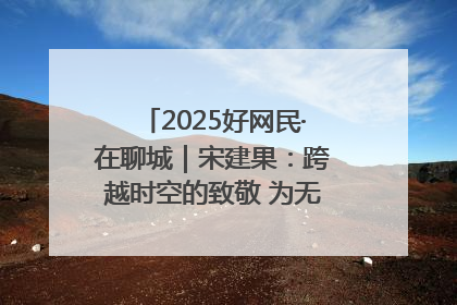 2025好网民·在聊城｜宋建果：跨越时空的致敬 为无名烈士“正名”