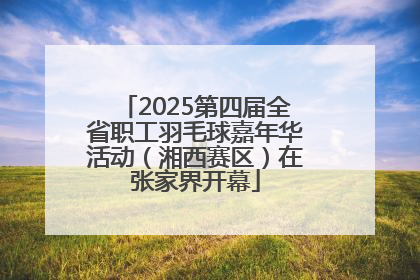 2025第四届全省职工羽毛球嘉年华活动（湘西赛区）在张家界开幕