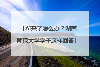 AI来了怎么办？湖南师范大学学子这样回答