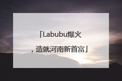 Labubu爆火，造就河南新首富
