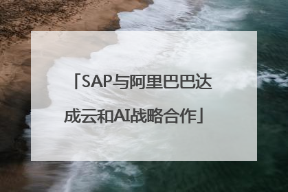 SAP与阿里巴巴达成云和AI战略合作